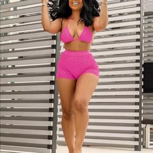 Pink 2 piece swim set